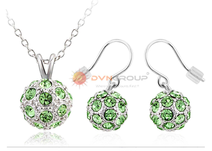 Rhodium Plated | Gemstone Pendant Sets